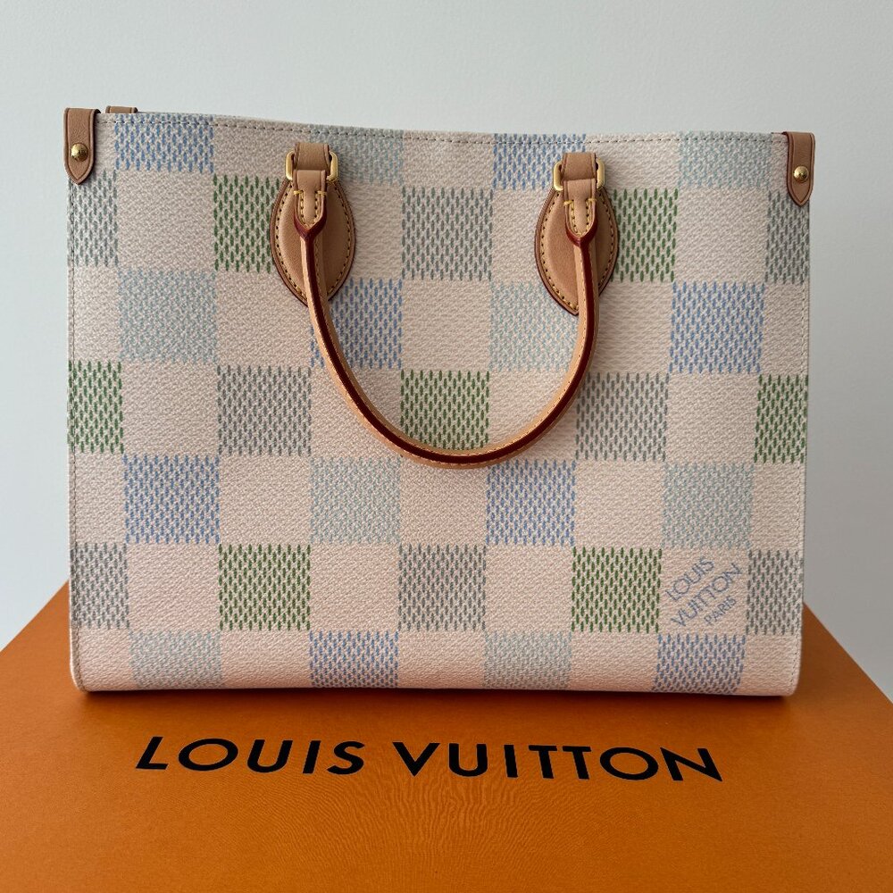 LOUIS VUITTON OnTheGo MM Damier Canvas in Pistache *NEW* - Picture 2 of 12